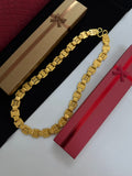 1 GRAM GOLD FORMING BIG NAWABI BISCUITS CHAIN FOR MEN DESIGN A-369