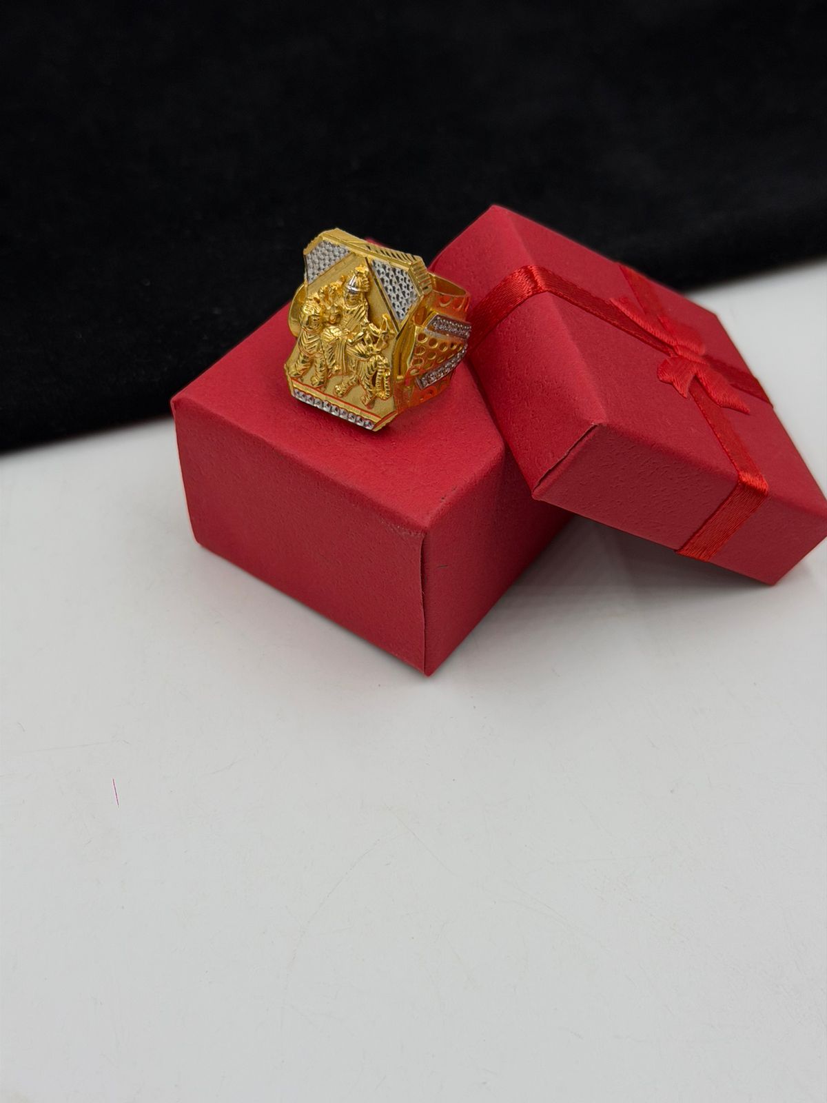 1 GRAM GOLD PLATING AMBEMAA RING FOR MEN DESIGN A-283