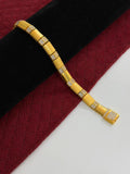1 GRAM GOLD PREMIUM DIAMOND NEW BRACELET FOR MEN DESIGN A-508