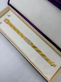 1 GRAM GOLD PREMIUM DIAMOND NEW BRACELET FOR MEN DESIGN A-528