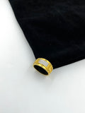 1 GRAM GOLD PLATING DIAMOND RING FOR MEN DESIGN A-982