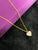 1 GRAM GOLD LADIES CHAIN WITH HEART PENDANT , WOMEN'S CHAIN WITH HEART PENDANT DESIGN A-2