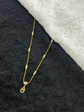 1 GRAM GOLD LADIES CHAIN WITH PENDANT , WOMEN'S CHAIN WITH PENDANT DESIGN A-8
