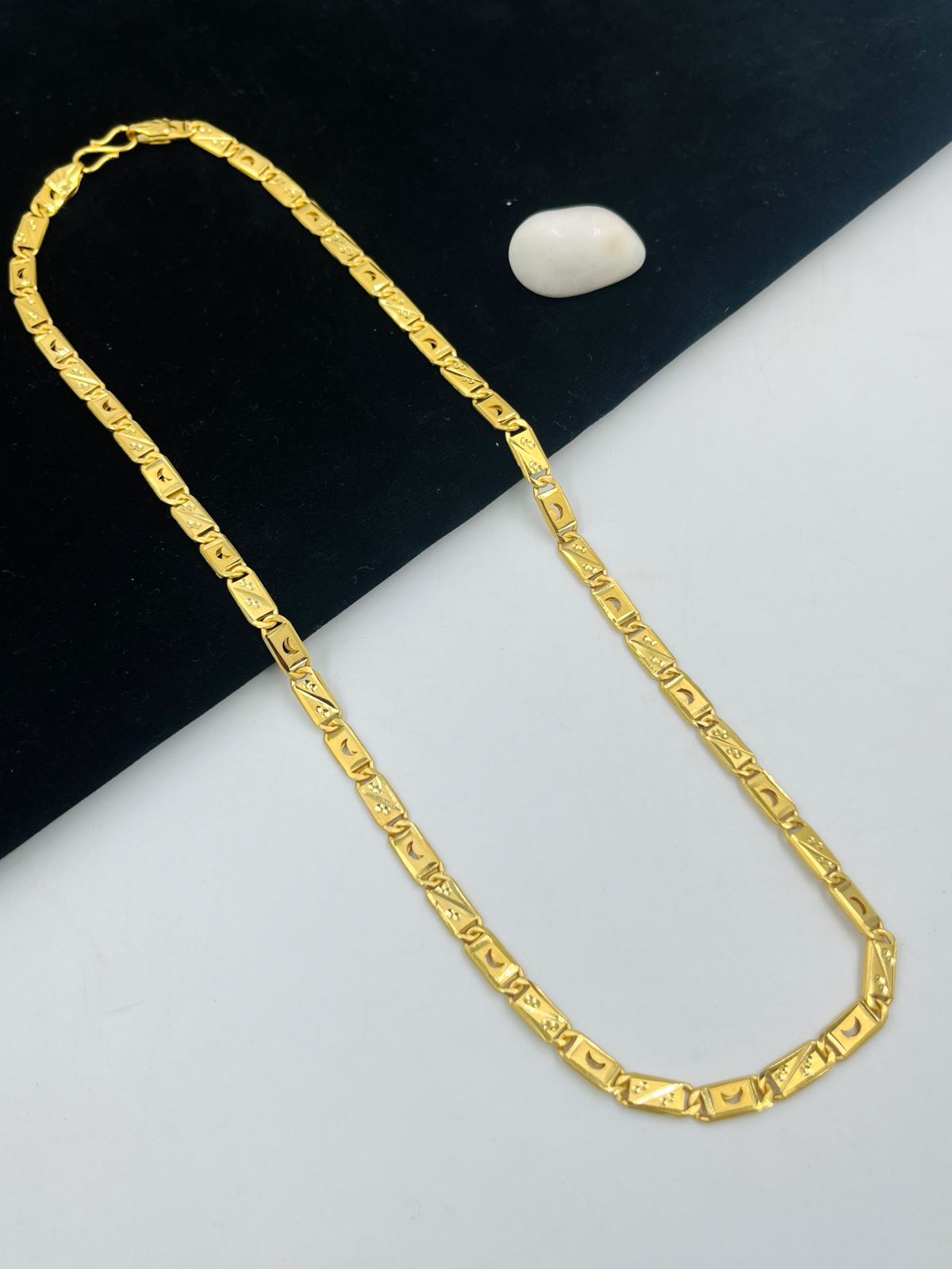 1 GRAM GOLD FORMING NAWABI CHAIN FOR MEN DESIGN A-280