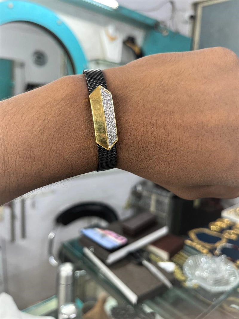 1 GRAM GOLD BELT BRACELET FOR MEN DESIGN A-335