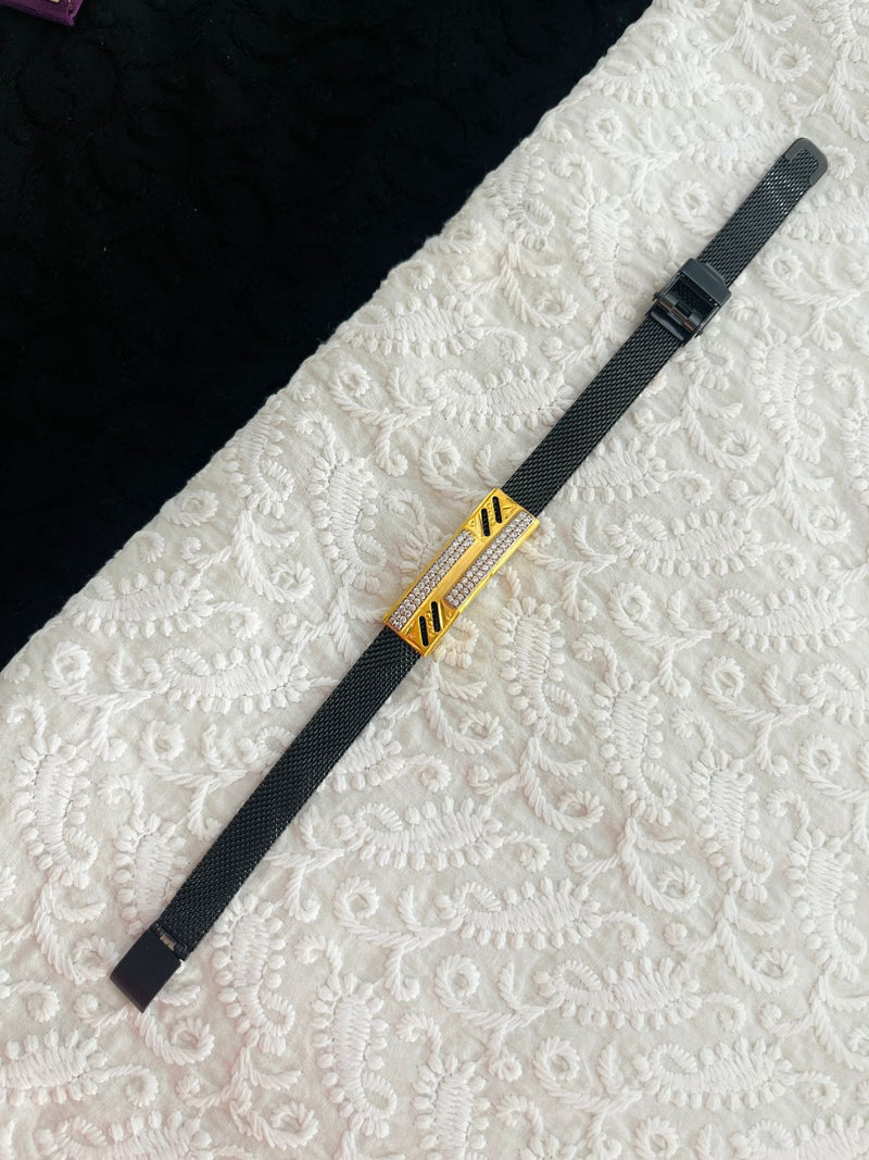 1 GRAM GOLD BELT BRACELET FOR MEN DESIGN A-337