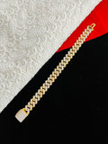 1 GRAM GOLD FORMING HIGH QUAILTY DIAMOND BRACELET FOR MEN DESIGN A-109