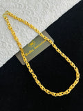 1 GRAM GOLD KOYLI WITH FLOWER CHAIN FOR MEN DESIGN A-669