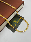 1 GRAM GOLD OVAL SHAPE CHAIN FOR MEN DESIGN A-685