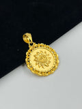 1 GRAM GOLD SURYADEV PENDANT FOR MEN DESIGN A-381