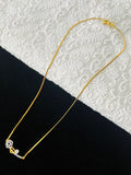 1 GRAM GOLD LADIES , WOMEN CHAIN WITH HEART PENDANT FOR DESIGN A-15