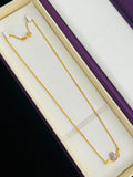 1 GRAM GOLD LADIES , WOMEN CHAIN WITH LOTUS FLOWER PENDANT FOR DESIGN A-19