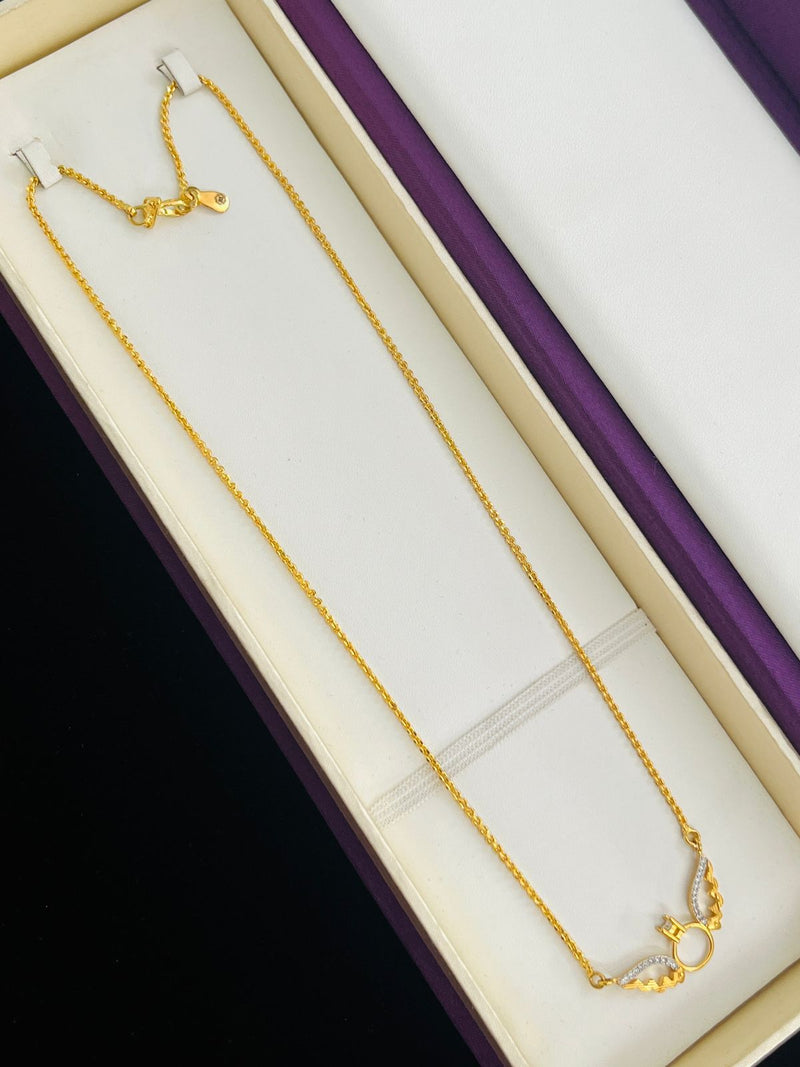 1 GRAM FORMING CHAIN WITH PENDANT FOR WOMEN DESIGN A-20
