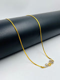 1 GRAM GOLD LADIES , WOMEN CHAIN WITH HEART PENDANT FOR DESIGN A-15