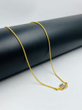 1 GRAM GOLD LADIES , WOMEN CHAIN WITH LOTUS FLOWER PENDANT FOR DESIGN A-19