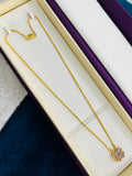 1 GRAM GOLD LADIES , WOMEN CHAIN WITH HEART PENDANT FOR DESIGN A-23