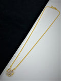 1 GRAM GOLD LADIES , WOMEN CHAIN WITH HEART PENDANT DESIGN A-32