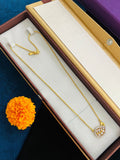 1 GRAM GOLD LADIES , WOMEN CHAIN WITH PENDANT DESIGN A-30