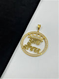 1 GRAM GOLD AAI RAJAL DIAMOND PENDANT FOR MEN DESIGN A-384