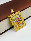 1 GRAM GOLD MAA CHAMUNDA PHOTO PENDANT FOR MEN DESIGN A-386