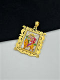 1 GRAM GOLD MAA CHAMUNDA PHOTO PENDANT FOR MEN DESIGN A-386