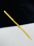 1 GRAM GOLD FORMING AATHDA WITH 2 LINE NAWABI BRACELET FOR MEN DESIGN A-355