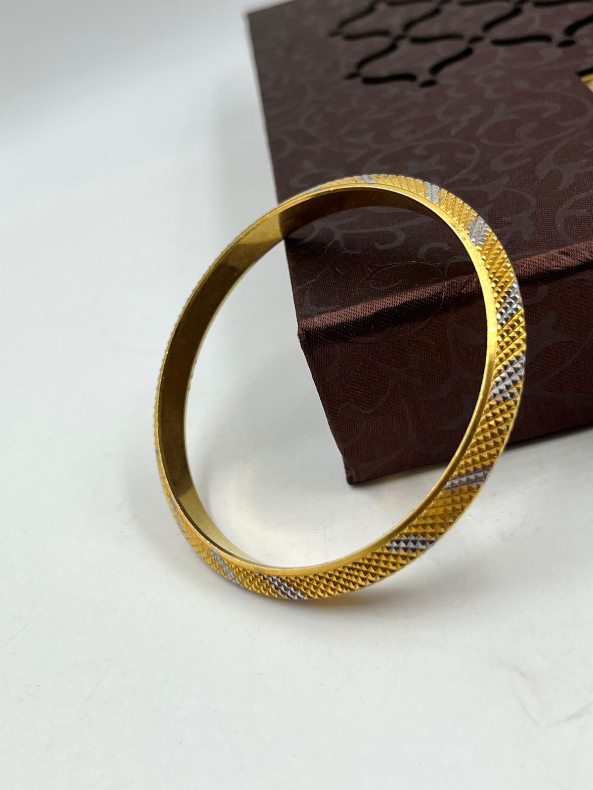 1 GRAM GOLD PLATED PUNJABI KADA FOR MEN DESIGN A-2