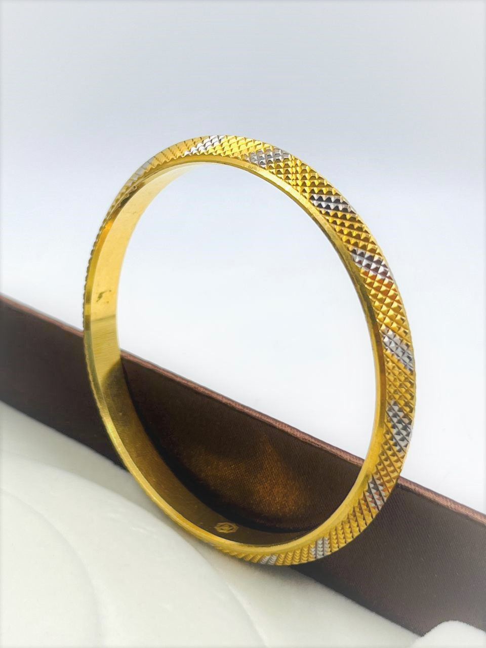1 GRAM GOLD PLATED PUNJABI KADA FOR MEN DESIGN A-2
