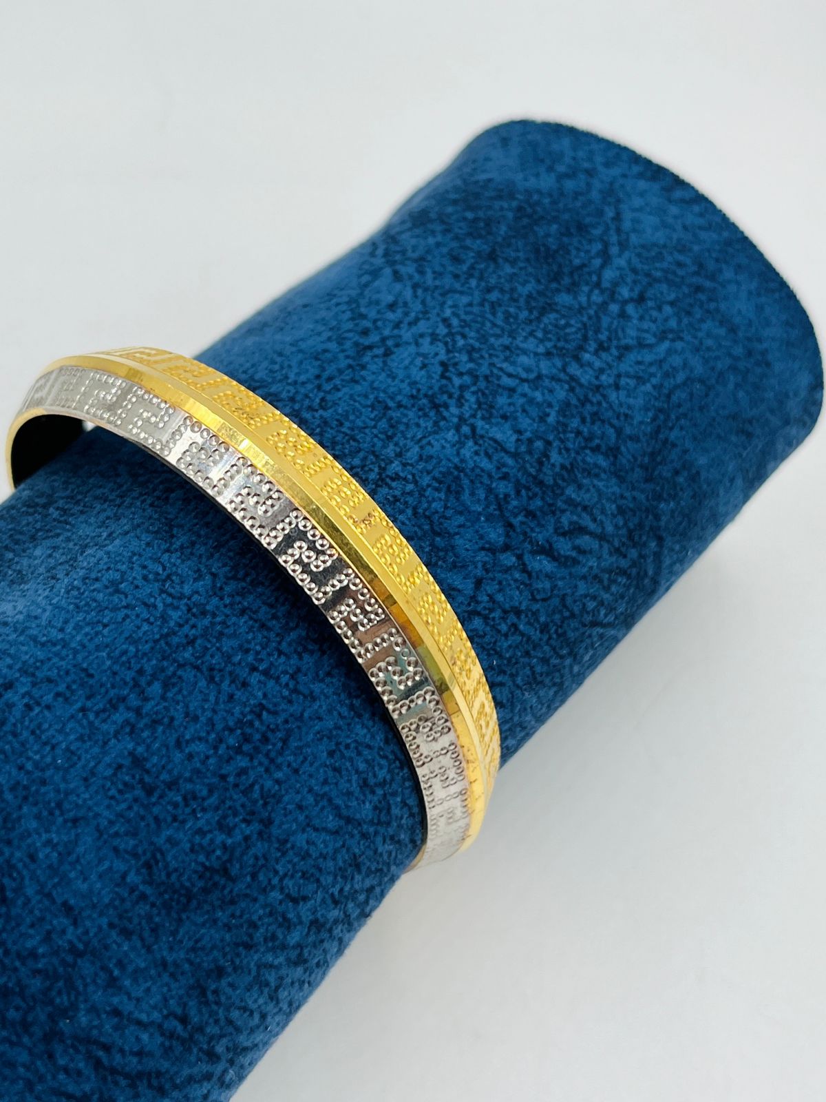 1 GRAM GOLD PLATED PUNJABI KADA FOR MEN DESIGN A-9