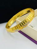 1 GRAM GOLD PLATED JAGUAR PUNJABI KADA FOR MEN DESIGN A-23