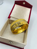 1 GRAM GOLD PLATED KING PUNJABI KADA FOR MEN DESIGN A-33