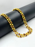 1 GRAM GOLD 2 LINE RUDRAKSHA WITH GOLDEN PARA MALA DESIGN A-95