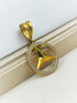 1 GRAM GOLD TRIANGLE LOGO PENDANT FOR MEN DESIGN A-412