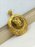 1 GRAM GOLD LION PENDANT FOR MEN DESIGN A-438