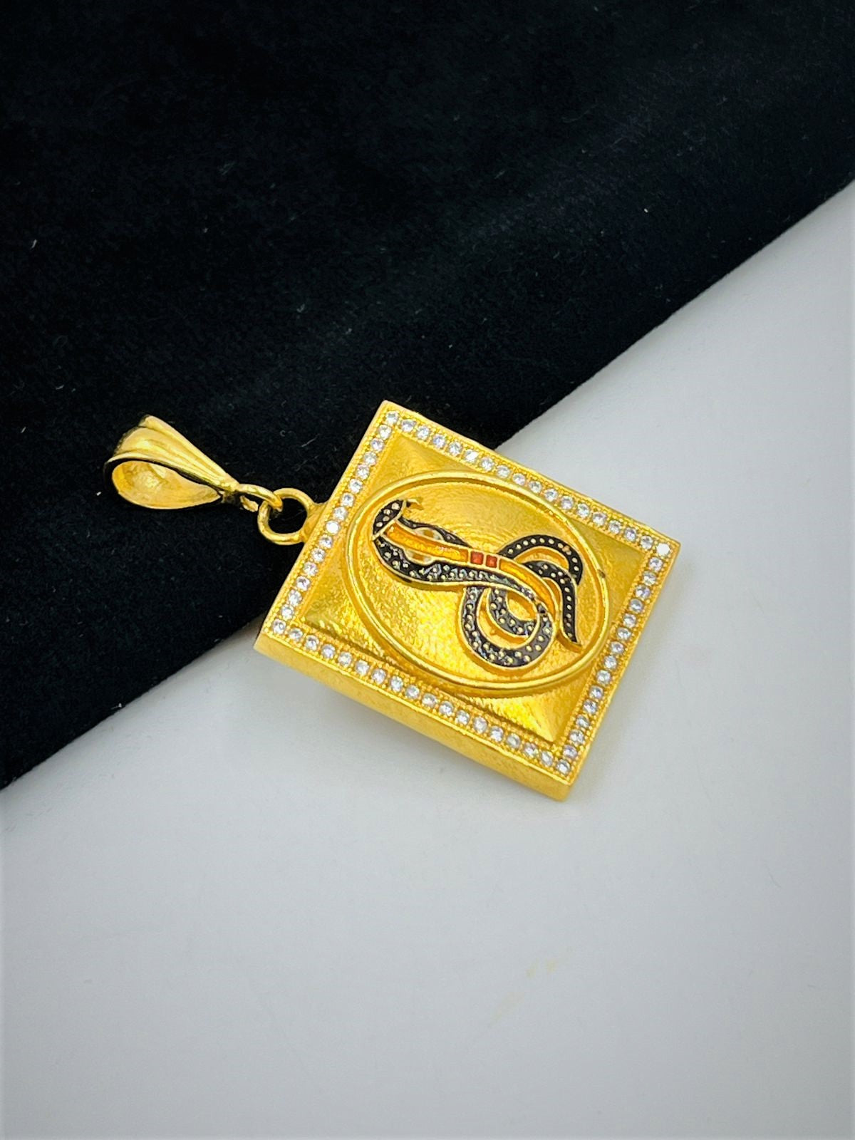 1 GRAM GOLD GOGA MAHARAJ PENDANT FOR MEN DESIGN A-433