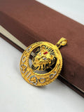 1 GRAM GOLD LION PENDANT FOR MEN DESIGN A-438