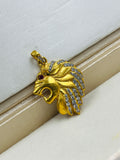 1 GRAM GOLD LION PENDANT FOR MEN DESIGN A-454