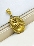1 GRAM GOLD MAA KHODAL PENDANT FOR MEN DESIGN A-457