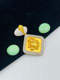 1 GRAM GOLD GANPATI BAPPA PENDANT FOR MEN DESIGN A-474