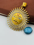 1 GRAM GOLD SURYA DADA PENDANT FOR MEN DESIGN A-473