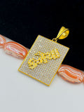 1 GRAM GOLD KANAIYA PENDANT FOR MEN DESIGN A-483