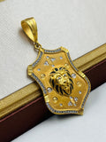 1 GRAM GOLD LION PENDANT FOR MEN DESIGN A-496
