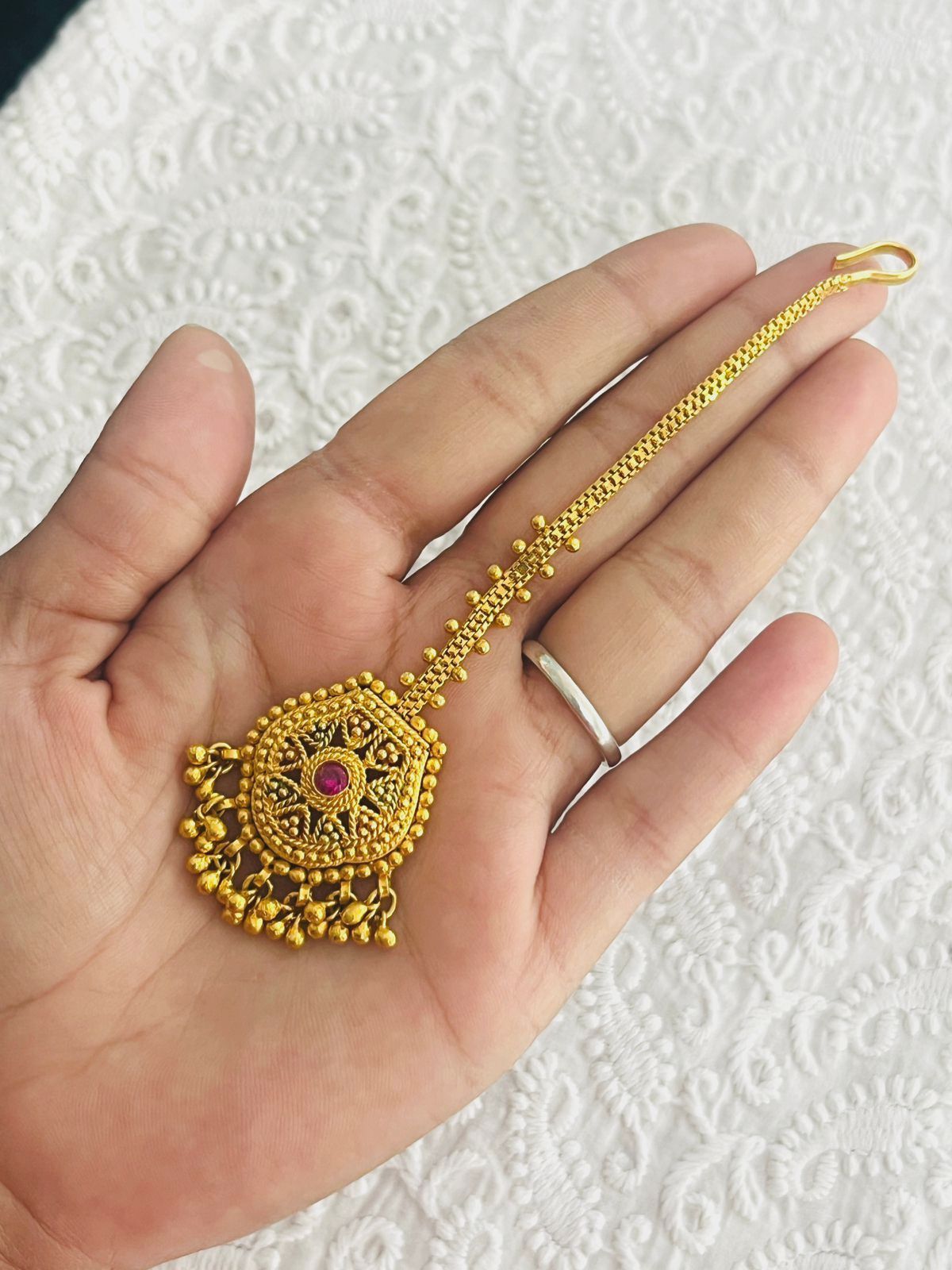 ૧ ગ્રામ ગોલ્ડ લેડીઝ, વુમન ટીક્કા ડિઝાઇન A-14