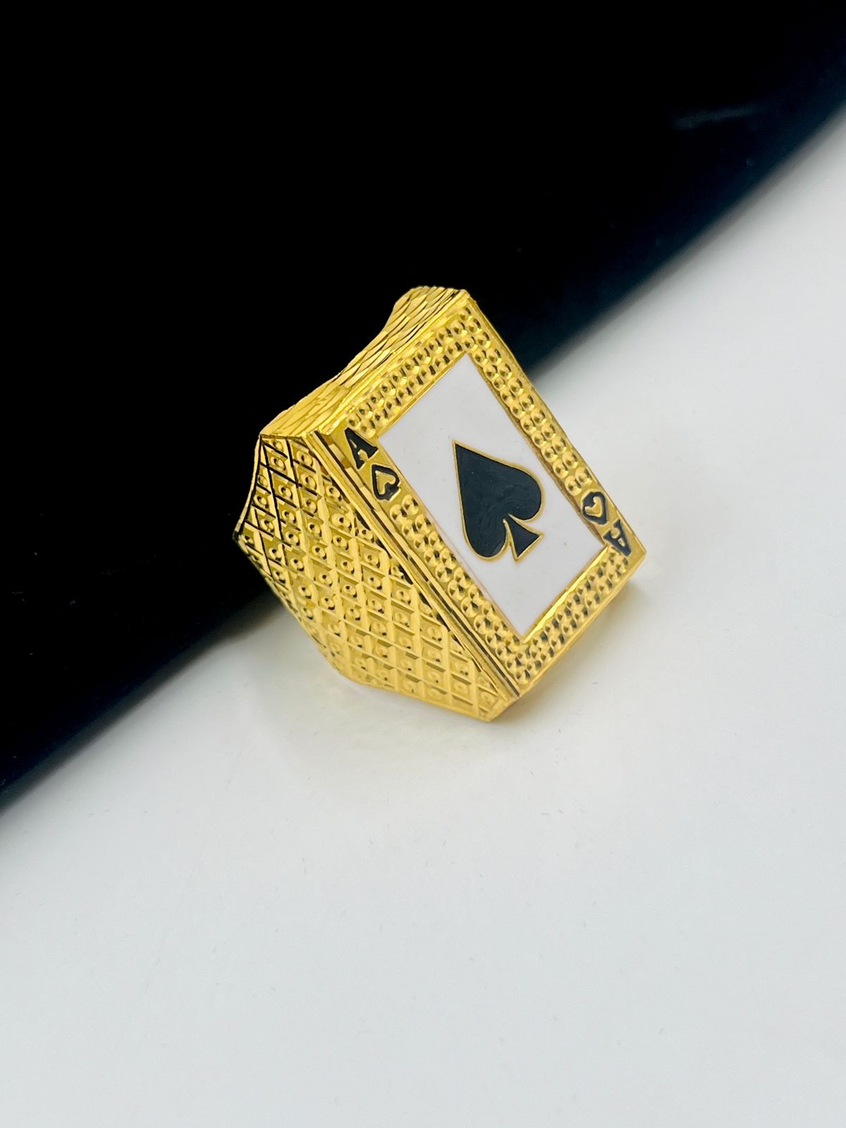 1 GRAM GOLD PLATING AKKA DESIGN RING FOR MEN STYLE A-293