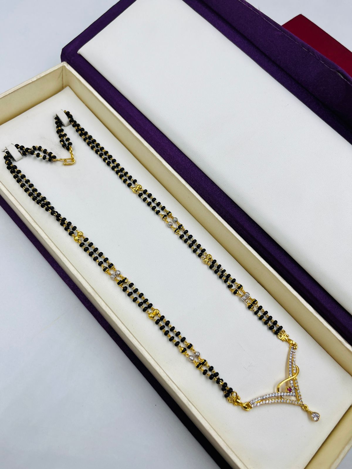 મહિલાઓ માટે ૧ ગ્રામ ગોલ્ડ લેડીઝ મંગળસૂત્ર ડિઝાઈન A-19
