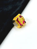 1 GRAM GOLD GANPATI BAPPA RING FOR MEN DESIGN A-1041