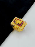 1 GRAM GOLD RADHA KRISHNA DIAMOND RING FOR MEN DESIGN A-1044