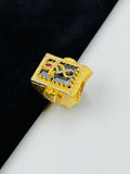 1 GRAM GOLD FLUTE KRISHNA RING FOR MEN DESIGN A-1045
