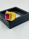 1 GRAM GOLD DIAMOND RING FOR MEN DESIGN A-1038