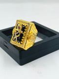 1 GRAM GOLD FLUTE KRISHNA RING FOR MEN DESIGN A-1045